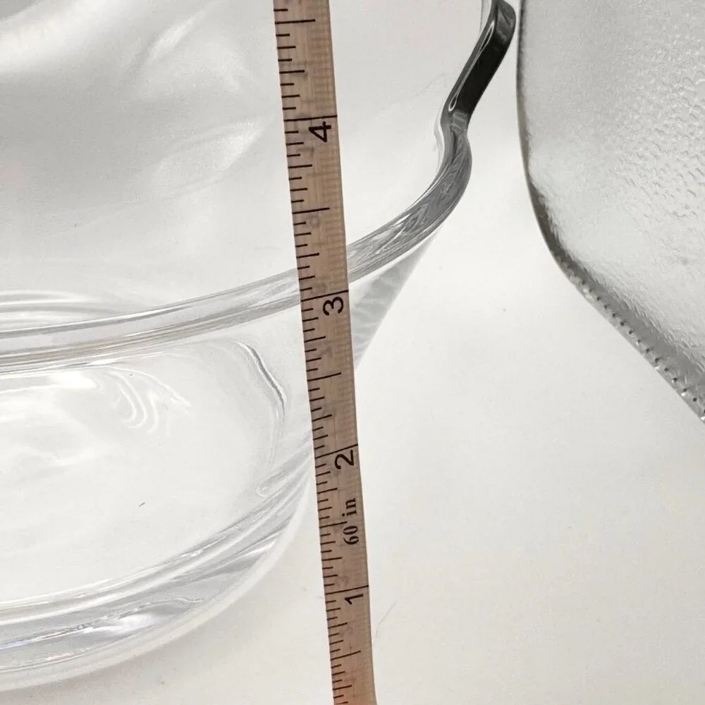 Villeroy Boch Wave Salad Bowl 7” Clear Crystal Contemporary Minimalist Dining